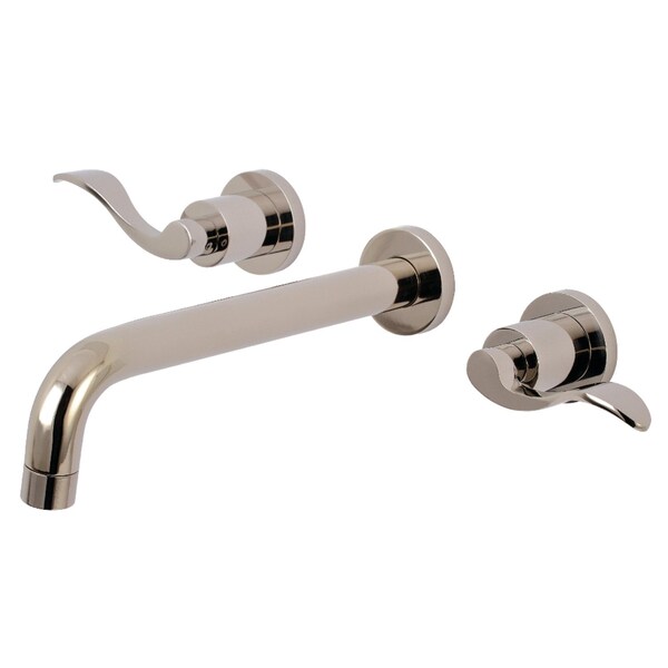 Roman Tub Faucet, Polished Nickel, Wall Mount
